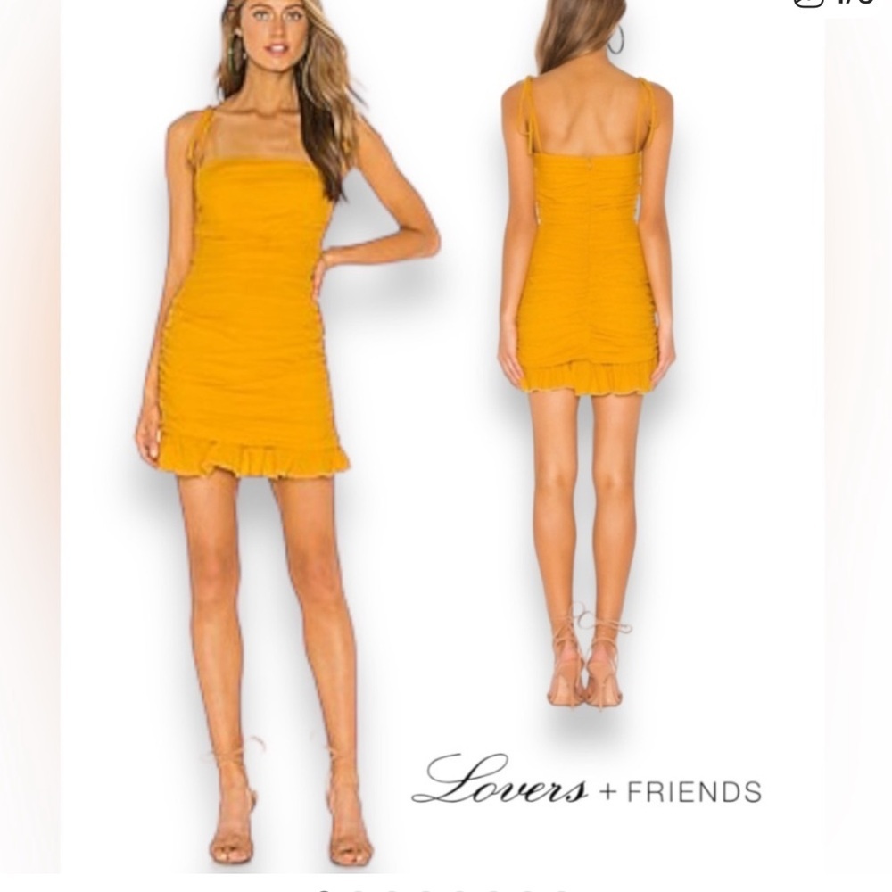 Lovers+Friends NWT Amy Mini in Sunflower
Yellow,